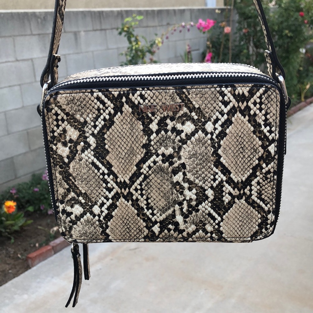 Nine West snake print handbag
